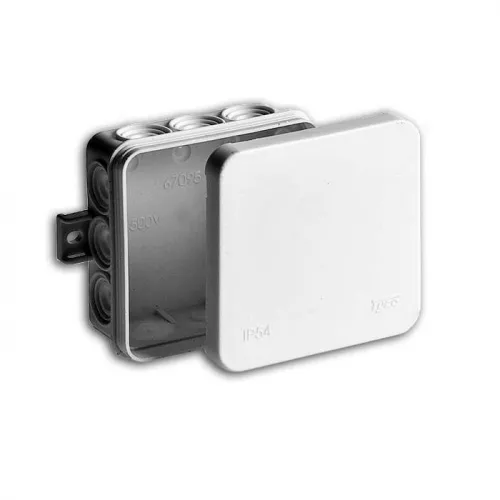 Коробка распределительная ОП 100х100х35мм 12 вводов IP54 бел. Ruvinil 67095Б Коробка распределительная ОП 100х100х35мм 12 вводов IP54 бел. Ruvinil 67095Б