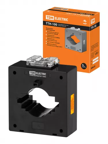 Трансформатор тока измерительный ТТН 100/1200/5-15VA/0,5S-Р TDM фото 2