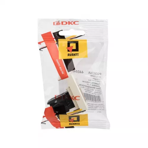 Розетка USB 2.0 1мод. Avanti "Ванильная дымка" модульная тип А-А DKC 4405401 фото 5