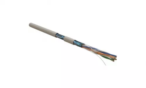Кабель витая пара F/UTP кат.5e 4х2х24AWG solid PVC FUTP4-C5E-S24-IN-PVC-GY-305 сер. 305м (м) Hyperline 42052 Кабель витая пара F/UTP кат.5e 4х2х24AWG solid PVC FUTP4-C5E-S24-IN-PVC-GY-305 сер. 305м (м) Hyperline 42052