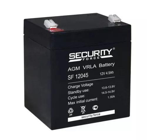 Аккумулятор 12В 4.5А.ч Security Force SF 12045