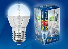 LED-G45-6W/NW/E27/FR ALP01WH пластик
