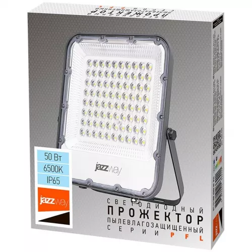 Прожектор светодиодный PFL-S4-100w 6500К 80град. с клапаном IP65 JazzWay 5036437 фото 6