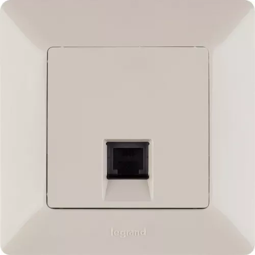 Механизм розетки телефонной Valena Life 1 выход RJ11 с лиц. панелью сл. кость Leg 753538 фото 4 Механизм розетки телефонной Valena Life 1 выход RJ11 с лиц. панелью сл. кость Leg 753538 фото 4