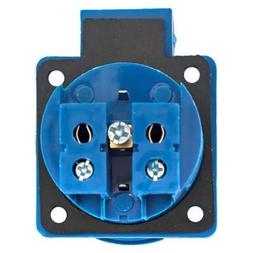 Розетка панельная 112 скрытая 2P+PЕ 16А 220В IP44 с защ. крышкой  EKF ps-112-16-220 фото 5