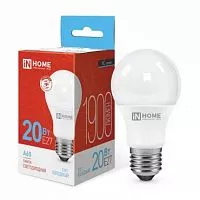 Лампа светодиодная LED-A65-VC 20Вт 230В E27 6500К 1800лм IN HOME 4690612020310