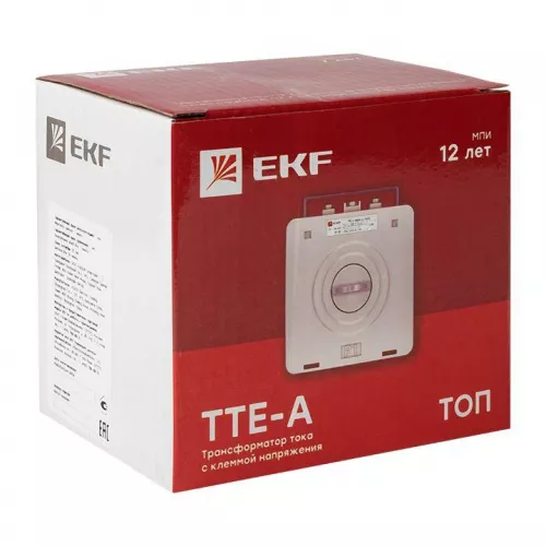 Трансформатор тока ТТЕ-А 150/5А кл. точн. 0.5 с клеммой напряжения PROxima EKF tte-S-150 фото 3