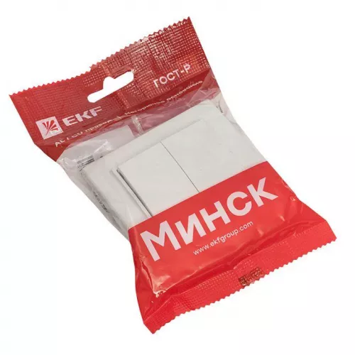 Выключатель 2-кл. СП Минск 10А IP20 бел. Basic EKF ERV10-023-10 фото 4 Выключатель 2-кл. СП Минск 10А IP20 бел. Basic EKF ERV10-023-10 фото 4