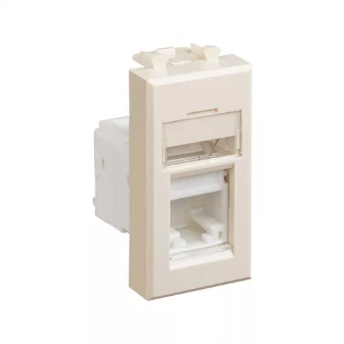 Розетка компьютерная RJ-45 1мод. кат.5e Avanti "Ванильная дымка" модульная DKC 4405461 фото 2