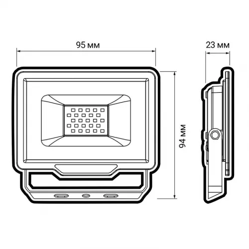 Прожектор PFL-C3 10Вт 6500К IP65 JazzWay 5023529 фото 6
