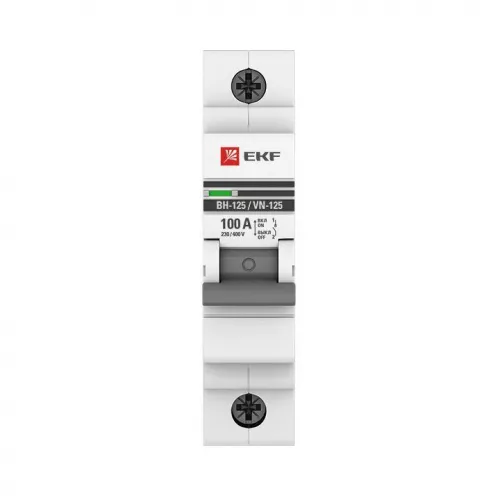 Выключатель нагрузки 1п 100А ВН-125 PROxima EKF SL125-1-100-pro фото 2