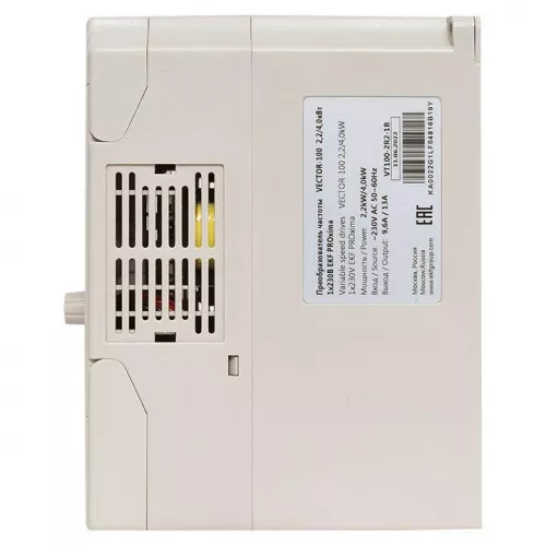 Преобразователь частоты 2.2/4кВт 1х230В VECTOR-100 PROxima EKF VT100-2R2-1B фото 6 Преобразователь частоты 2.2/4кВт 1х230В VECTOR-100 PROxima EKF VT100-2R2-1B фото 6