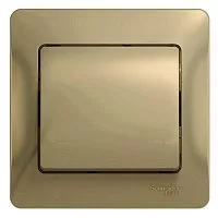 Выключатель 1-кл. СП Glossa 10А IP20 (сх. 1) 10AX в сборе титан SchE GSL000412