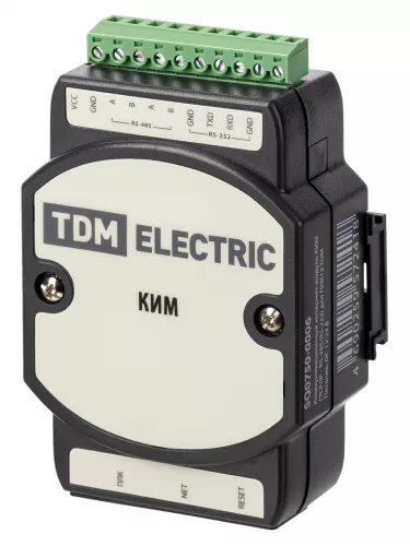 Коммуникационный интернет-модуль КИМ (TCP/IP - RS-485/RS-232) для ПЛК12 TDM фото 2