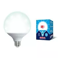 LED-G120-22W/4000K/E27/FR/NR Лампа светодиодная. Форма "шар", матовая. Серия Norma. Белый свет (4000K). Картон. ТМ Volpe.