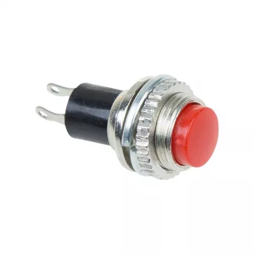 Выключатель-кнопка металл 220В 2А (2с) (ON)-OFF d10.2 красн. Mini (RWD-213) Rexant 36-3331 Выключатель-кнопка металл 220В 2А (2с) (ON)-OFF d10.2 красн. Mini (RWD-213) Rexant 36-3331
