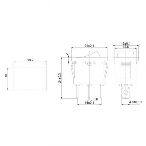 Выключатель клавишный 250В 6А (3с) ON-OFF красн. с подсветкой Mini (RWB-206; SC-768) Rexant 36-2150 фото 2 Выключатель клавишный 250В 6А (3с) ON-OFF красн. с подсветкой Mini (RWB-206; SC-768) Rexant 36-2150 фото 2