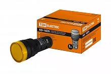 Лампа AD-16DS(LED)матрица d16мм желтый 230В АС TDM