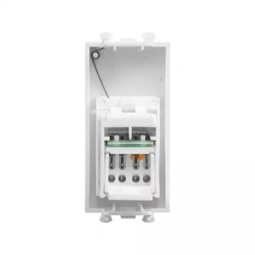 Розетка компьютерная 1мод. кат.5e RJ-45 Avanti "Белое облако" модульная DKC 4400461 фото 3