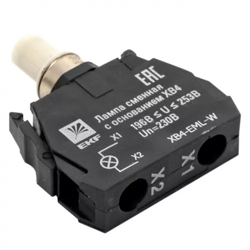 Лампа сменная с основанием XB4 бел. 230В PROxima EKF XB4-EML-W фото 7