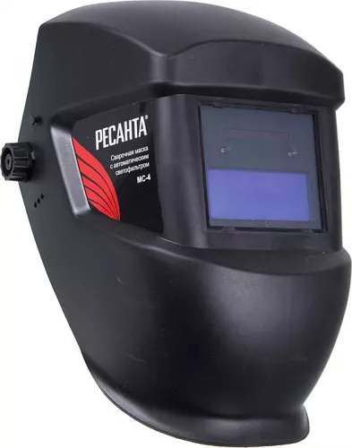 Маска сварочная МС-4 (без регулир. чувств. и задержки времени; задержка откр. 0.5с; сенсор чувств. пост.; светофильтр; ТСК 2101) Ресанта 65/34 фото 2