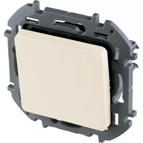 Механизм переключателя промежуточного 1-кл. Inspiria 10А IP20 250В 10AX винт. клеммы сл. кость Leg 673681 фото 3