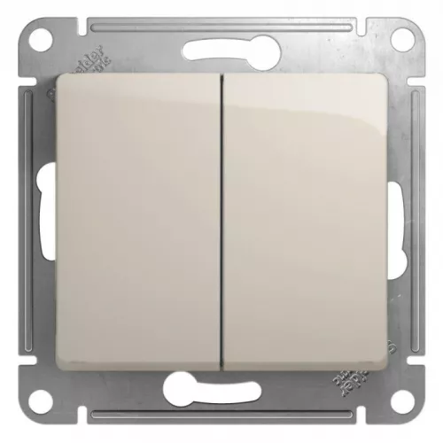 Механизм выключателя 2-кл. СП Glossa 10А IP20 (сх. 5) 10AX молочн. SchE GSL000951 Механизм выключателя 2-кл. СП Glossa 10А IP20 (сх. 5) 10AX молочн. SchE GSL000951