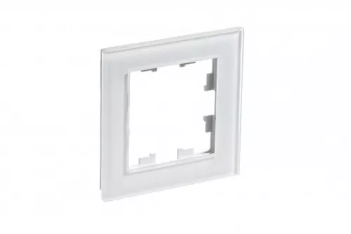 Рамка 1-м AtlasDesign Nature стекло бел. SchE ATN320101