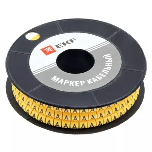 Маркер каб. 2.5кв.мм "A" (ЕС-1) (уп.1000шт) EKF plc-KM-2.5-A фото 2 Маркер каб. 2.5кв.мм "A" (ЕС-1) (уп.1000шт) EKF plc-KM-2.5-A фото 2