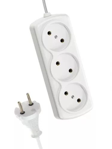 Удлинитель 3х5м 6А IP20 ШВВП 2х0.75 Космос YKsm5m-3g(6A)E