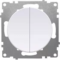 Выключатель 2-кл. СП Florence 10А IP20 механизм бел. 1E31501300 OneKeyElectro 2172776