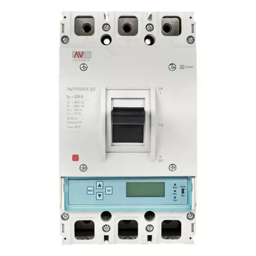 Выключатель автоматический 3п 630А 50кА AV POWER-3/3 ETU6.0 AVERES EKF mccb-33-630-6.0-av фото 6