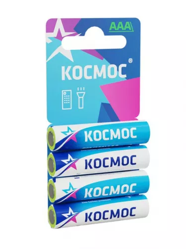 Элемент питания солевой R03 4хBL (блист.4шт) Космос KOCR034BL