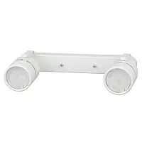 DLC-S612 GU10x2 WHITE Светильник декоративный накладной, серия Sotto. Без ламп, цоколь GU10x2шт. Металл. Белый. TM Fametto
