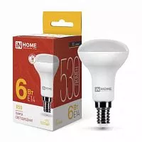 Лампа светодиодная LED-R50-VC 6Вт 230В E14 3000К 525лм IN HOME 4690612024240