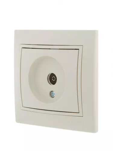 Розетка TV СП Мира оконечная крем/крем. LEZARD 701-0303-130 фото 3
