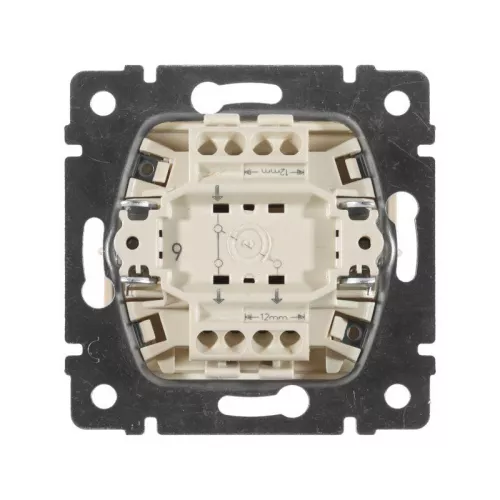Механизм переключателя проходного на 2 направления 1-кл. СП Valena 10А IP31 250В сл. кость Leg 774306 фото 2