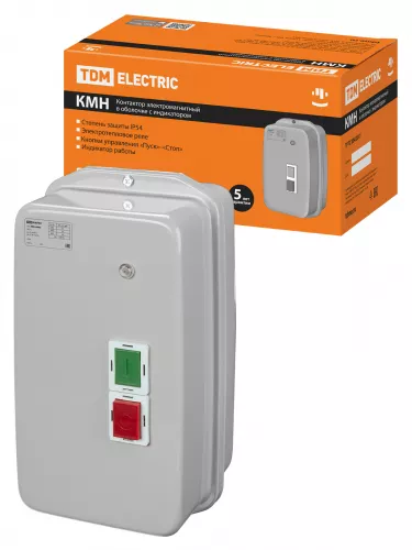 КМН48062 80А в оболочке с индикатором Ue=220В/АС3 IP54 TDM