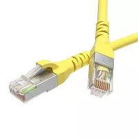 Патч-корд экранированный кат.5е F/UTP 4х2 LSZH 10м желт. DKC RN5EFU4500YL