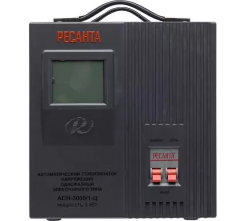 Стабилизатор напряжения АСН-3000/1-Ц 1ф 3кВт IP20 релейный Ресанта 63/6/5 фото 3