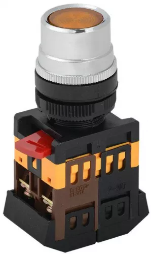 Кнопка ABLF-22 желт. 1з+1р IEK BBT10-ABLF-K05