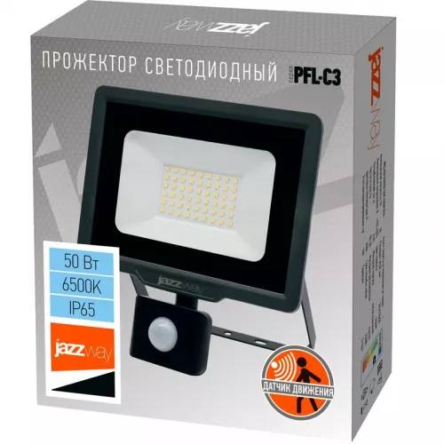 Прожектор PFL-C3 SENSOR 50Вт 6500К IP65 Jazzway 5026940 фото 7