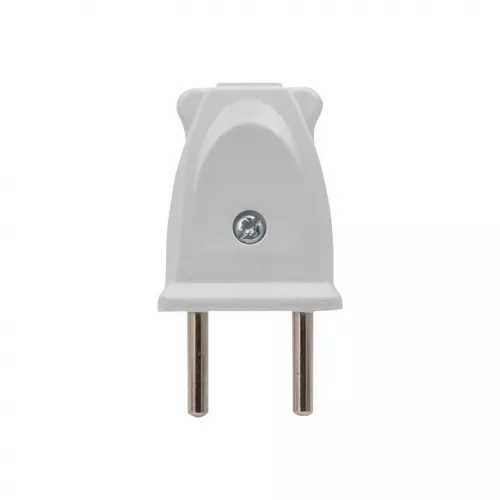 Вилка плоская 10А 250В без заземл. бел. PROxima EKF AVP10-10-rpl фото 2