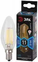 Лампа светодиодная филаментная F-LED B35-11w-840-E14 B35 11Вт свеча E14 нейтр. бел. ЭРА Б0046987