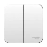 Выключатель 2-кл. ОП Blanca 6А IP20 (сх. 5) 250В с изолир. пластиной бел. SchE BLNVA065011