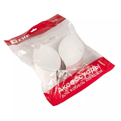 Угол внешний 60х60 бел. Plast PROxima (уп.4шт) EKF obw-60-60x4 фото 2