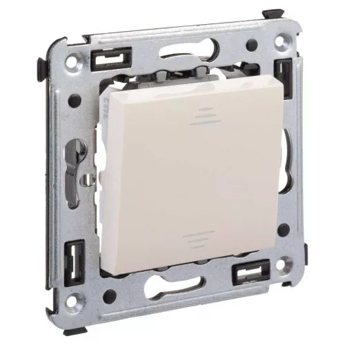 Переключатель 1-кл. 2мод. СП Avanti "Ванильная дымка" 16А IP20 беж. DKC 4405113 фото 2 Переключатель 1-кл. 2мод. СП Avanti "Ванильная дымка" 16А IP20 беж. DKC 4405113 фото 2