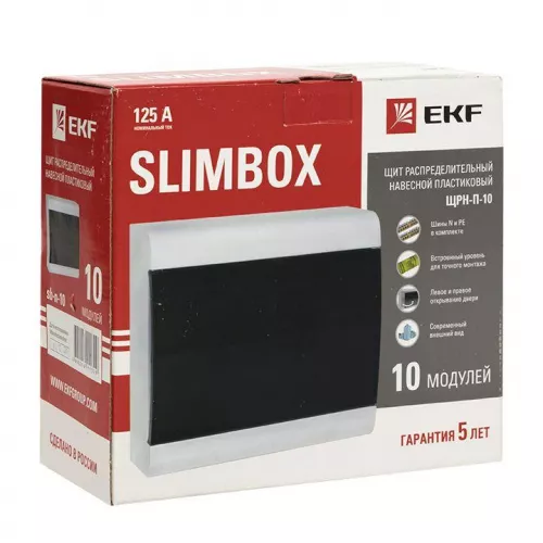 Щит ЩРН-П-10 "SlimBox" IP41 PROxima EKF sb-n-10 фото 3