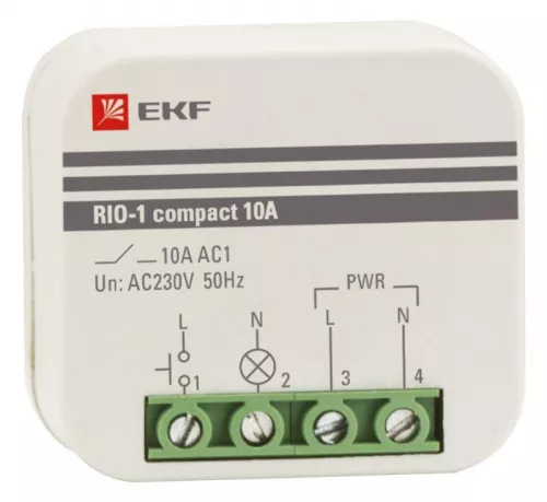 Реле импульсное RIO-1 compact 10А PROxima EKF rio-1k-10 Реле импульсное RIO-1 compact 10А PROxima EKF rio-1k-10