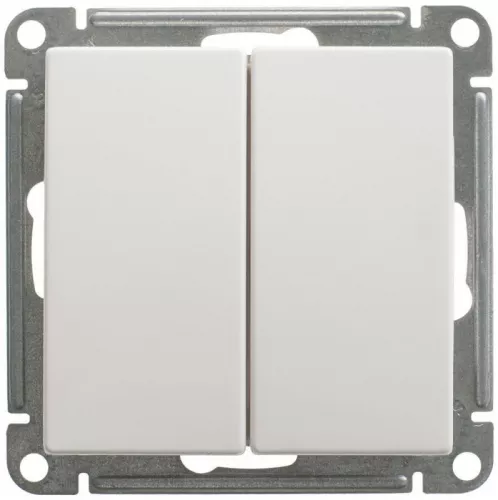 Механизм переключателя 2-кл. СП W59 10А IP20 10AX бел. SchE VS610-256-1-86